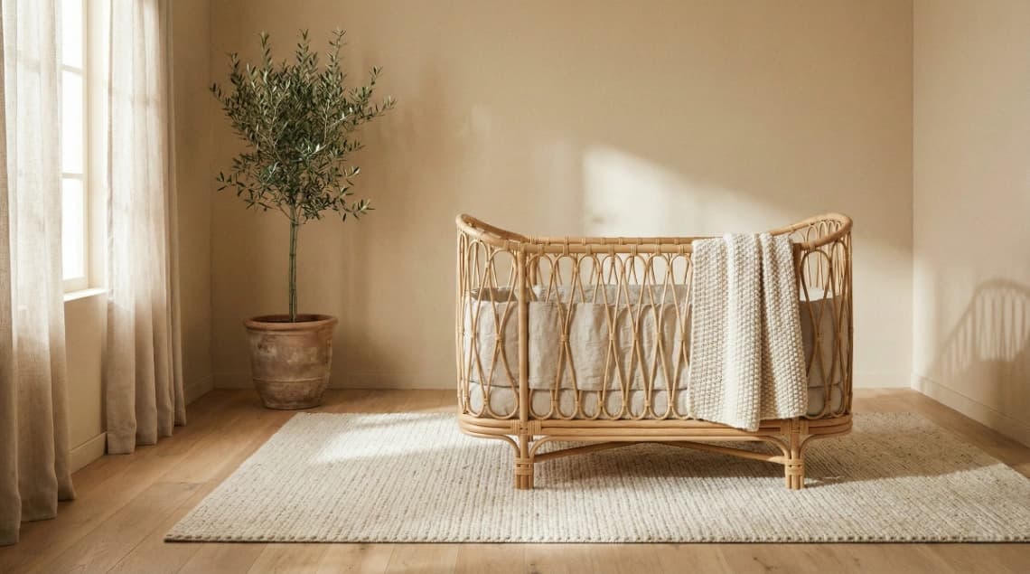 Chambre de bébé 2026 : L'éloge des matières naturelles et du minimalisme