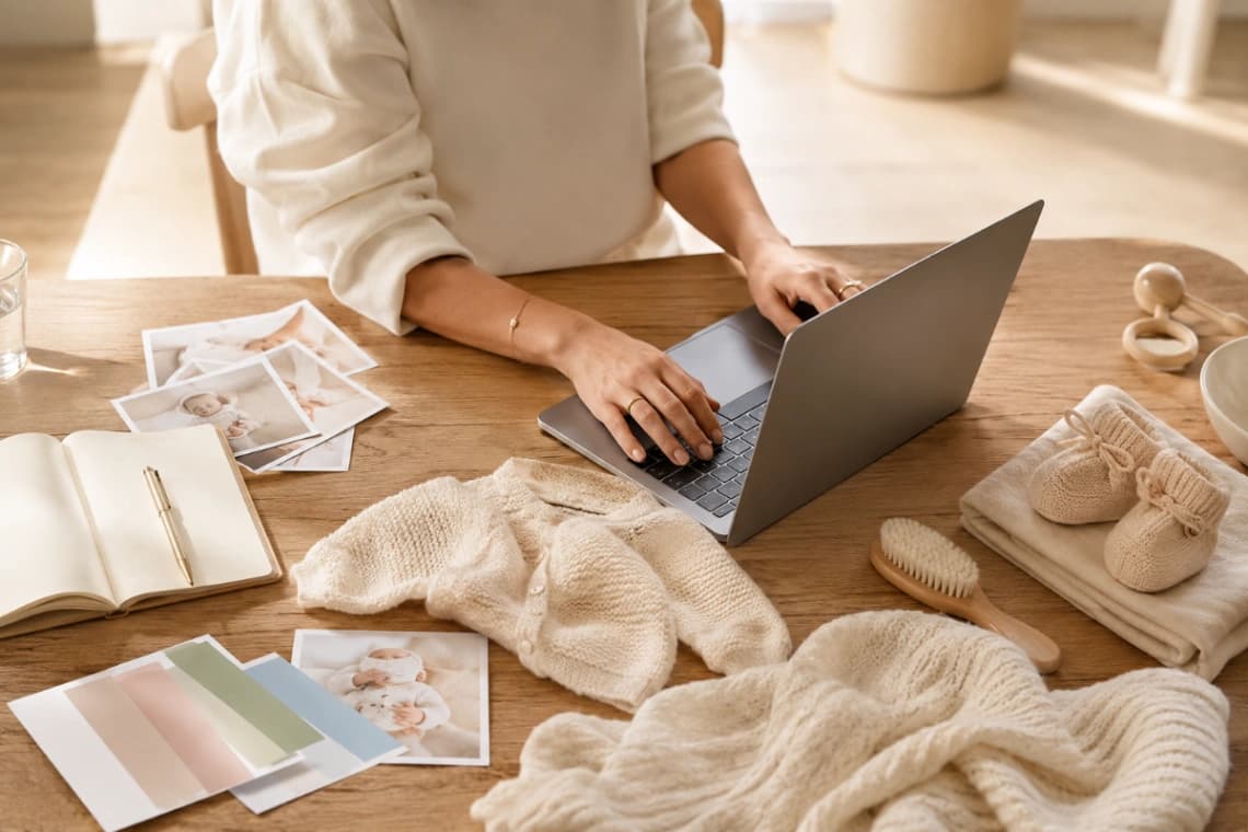 Personnaliser sa liste de naissance : texte, photos et ambiance