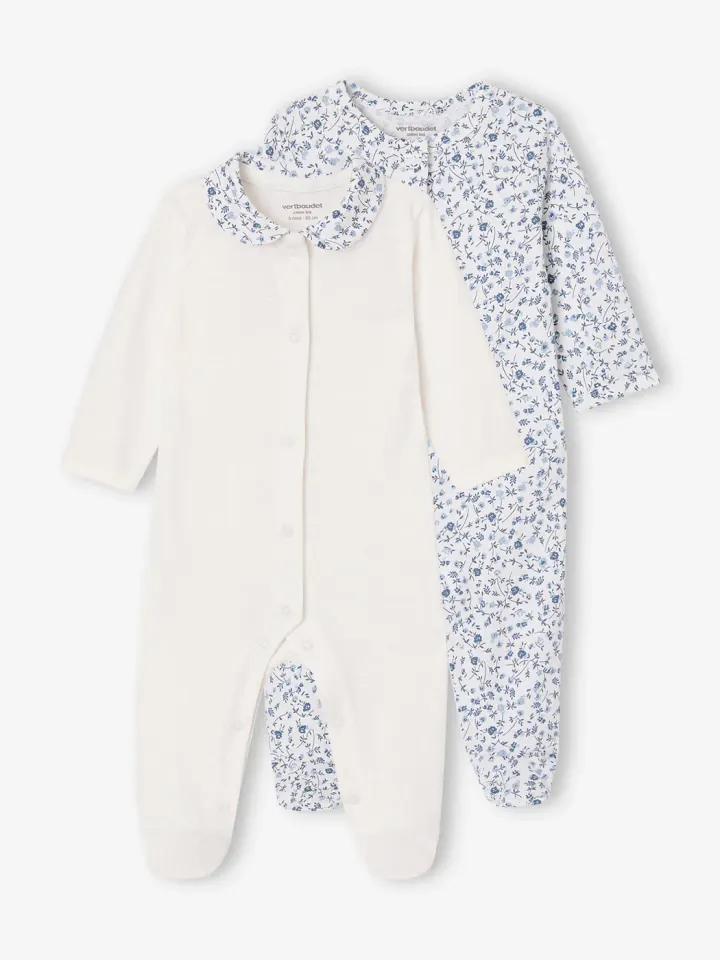 Photo : Lot de 2 pyjamas fleuris