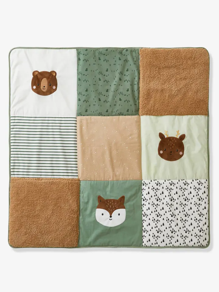 Photo : Tapis parc patchwork Green Forest